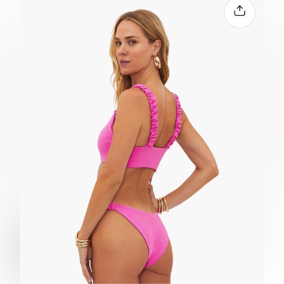 Beach Riot Pink Bikini Top - Picture 5 of 7